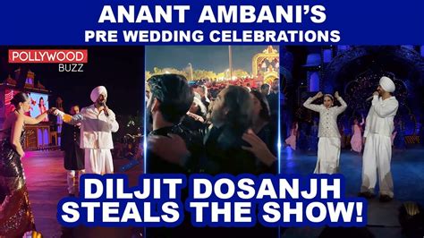 Diljit Dosanjh Steals The Show Anant Ambani Radhika Merchant S Pre