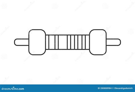 Resistor Symbol Seamless Pattern Vector Illustration CartoonDealer