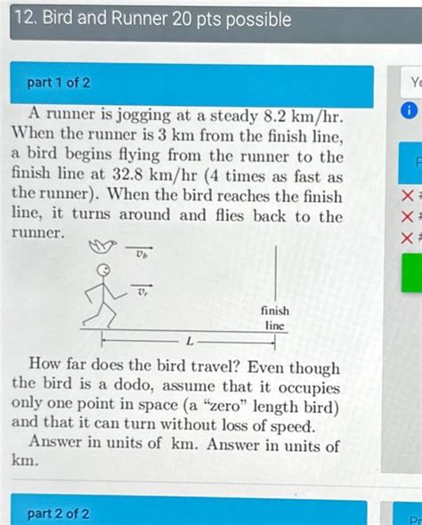 Solved Part 1 Of 2 A Runner Is Jogging At A Steady 8 2 Chegg