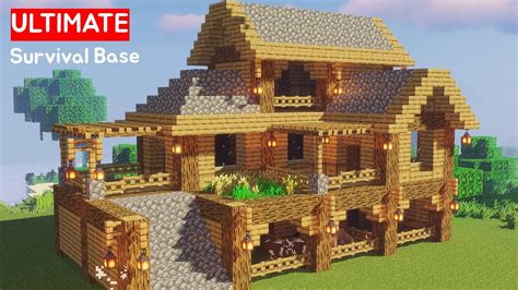 Minecraft Big Survival Base Tutorial Very Simple 💡 Youtube