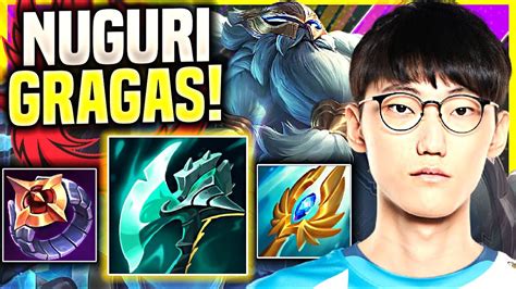 NUGURI IS SO GOOD WITH GRAGAS FPX Nuguri Plays Gragas Top Vs Gnar