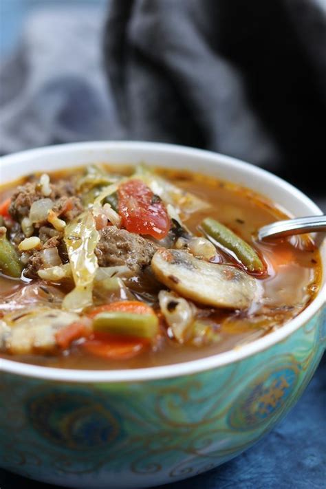 Hamburger Vegetable Soup Recipe Is Heartwarming And Satisfying Full Of Good For You Veggies Li