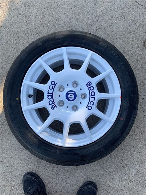 Alloy Wheel Sparco Terra White Blue Lettering X Et X New W