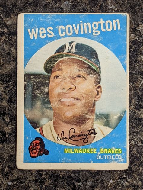 Topps Wes Covington Milwaukee Braves Ebay