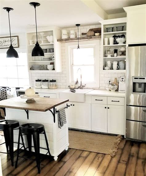 50 Elegant Farmhouse Kitchen Decor Ideas 33 White Farmhouse Kitchens