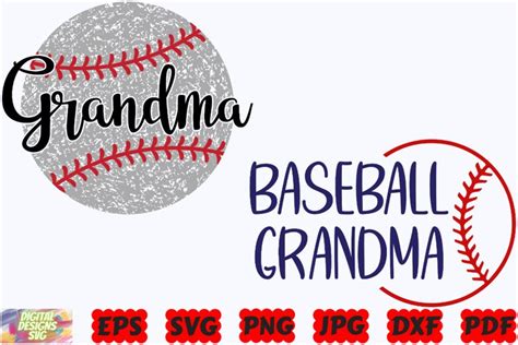 Baseball Grandma Svg Baseball Svg Sport Svg Grandma Svg