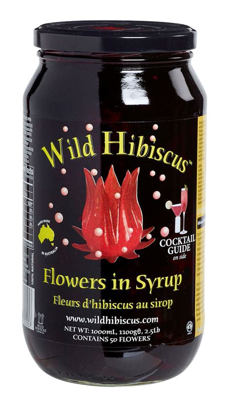 Wild Hibiscus Flowers In Syrup 4x1100gr Jar Nevejan