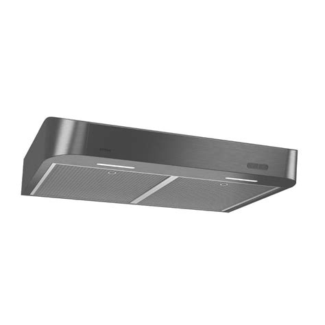 Broan 30-in Convertible Black Stainless Steel Undercabinet Range Hood (Common: 30 Inch; Actual ...