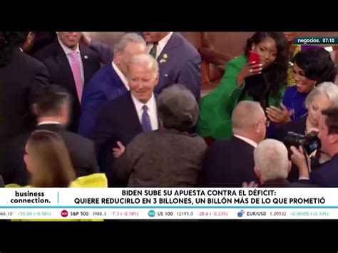 Biden Sube Su Apuesta Contra El D Ficit Quiere Reducirlo En Billones