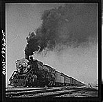 Kiowa Kansas Freight Train Pulling Out On The Atchison Topeka And