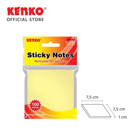 Jual Sticky Notes Warna Kenko SN 0303 Shopee Indonesia