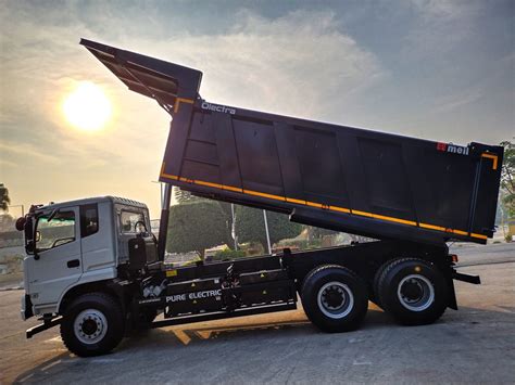 Meghaetron 28T India S First Electric Tipper Olectra