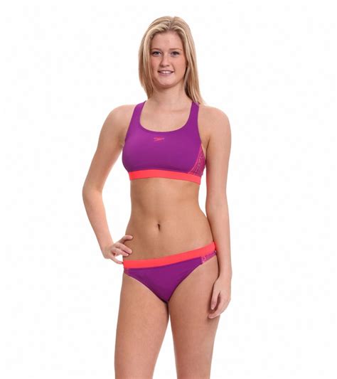 Speedo Watergrid Splice Bikini Set At Free Shipping