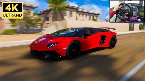 1200HP Lamborghini Aventador SVJ Forza Horizon 5 Logitech G29