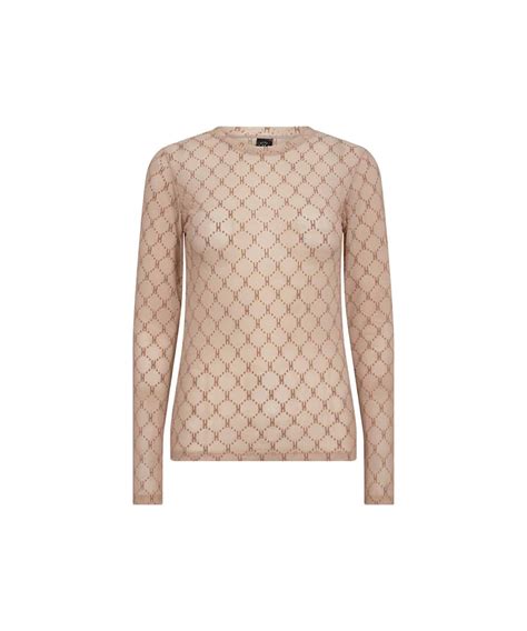 Hype The Detail Mesh Bluse Nude L Unica T Jbutik Med Eksklusiv Kant