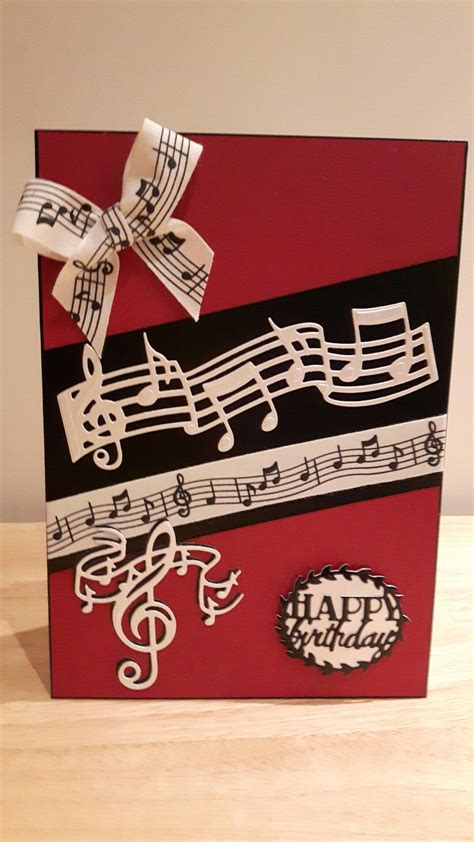 Tonic Music Notes Creative Cards Cards Handmade Birthday Cards Diy