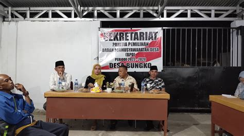 Panitia Pemilihan Bpd Desa Bungko Gelar Rapat Plano Rekapitulasi