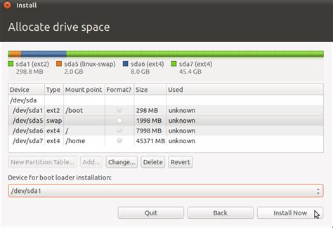 Manual Disk Partitioning Guide For Ubuntu 11 04