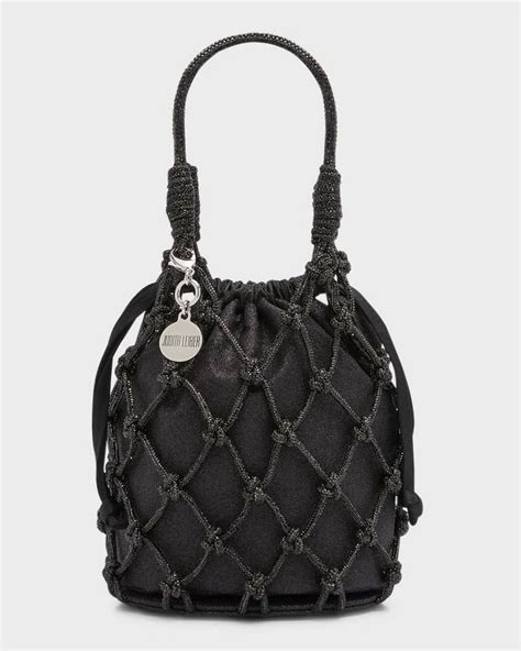 Judith Leiber Couture Sparkle Crystal Net Top Handle Bag Judith