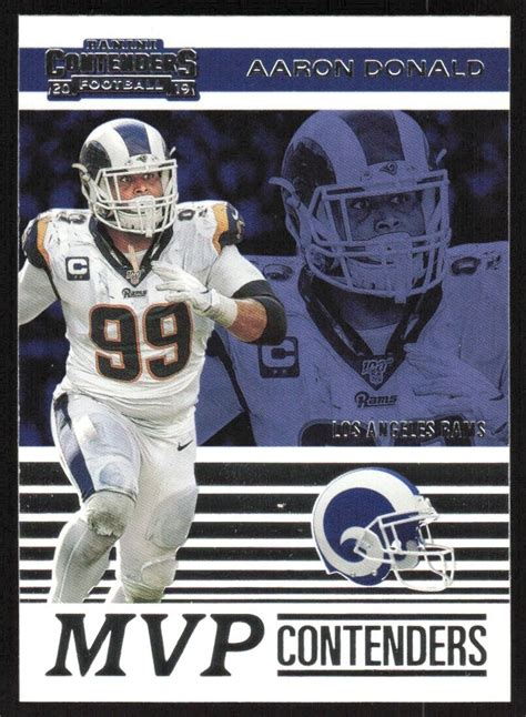 Panini Contenders Mvp Contenders Aaron Donald Mvp Ad Los Angeles