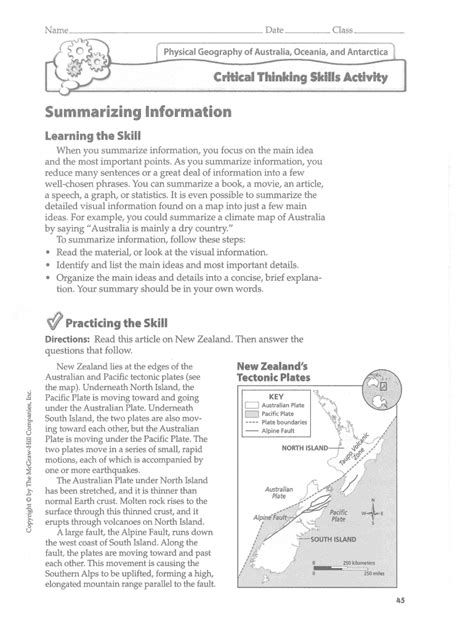 Fillable Online Summarizing Information Twpunionschoolsorg Fax Email