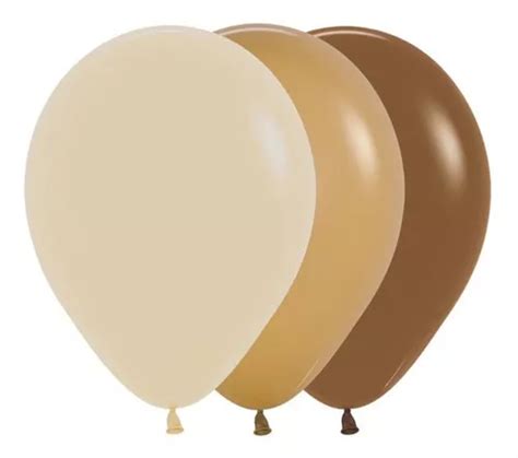 Globos Latex Sempertex Mix Cafe Beige Arena Moka 50 Piezas MercadoLibre