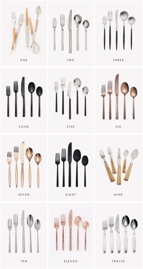 Modern Flatware Sets Almost Makes Perfect