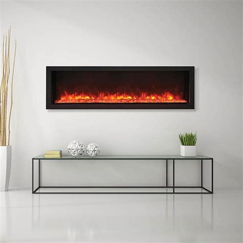 Remii Extra Slim Indooroutdoor Frameless Built In Electric Fireplace — Modern Blaze