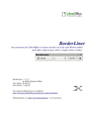 Fillable Online Extensions Openoffice Orgenprojectborderlinerapache