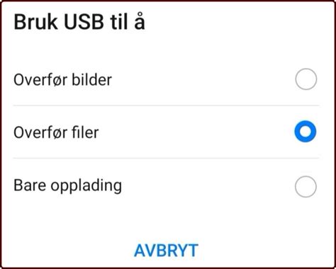 Overføre bilder fra mobil til PC