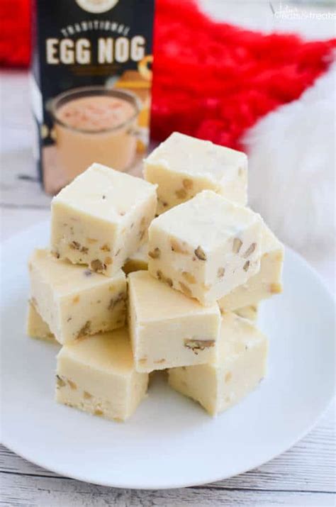 Eggnog Fudge Julies Eats And Treats