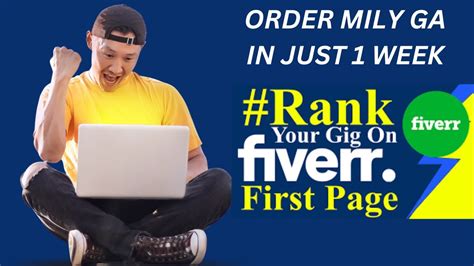 Get Your St Order On Fiverr How To Rank Your Gig On Frist Page Of