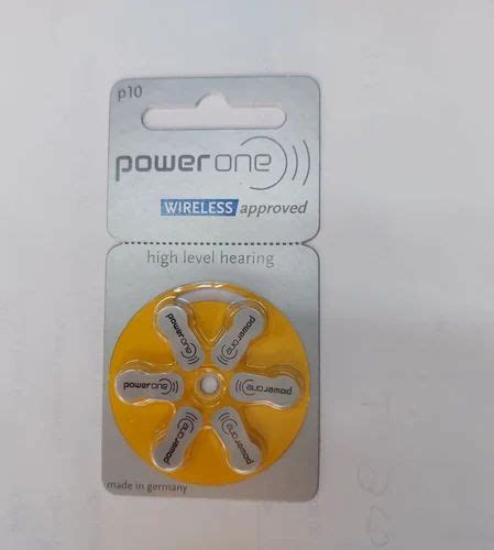 Zinc Air Power One P10 Hearing Aid Battery Round At Rs 90pack In Pune