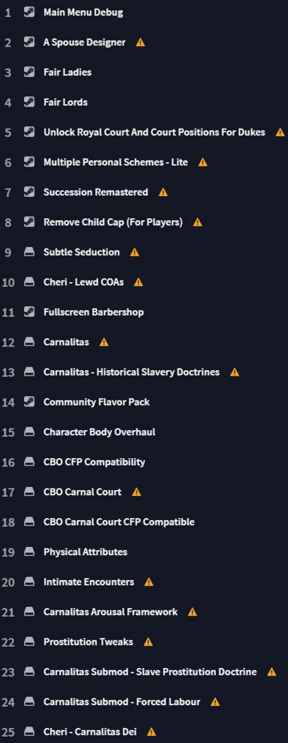 Mod Carnalitas Unified Sex Mod Framework For Ck3 Page 37 Crusader Kings 3 Loverslab