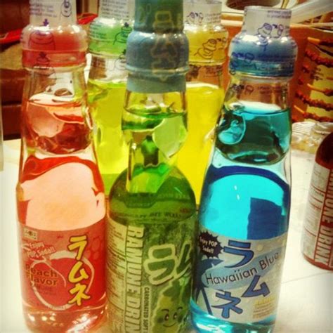 Ramune comes in a wide variety of flavors, including peach and Hawaiian ...