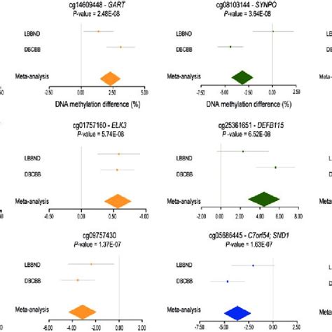 Forest Plots Showing The Top Ranked Schizophrenia Associated