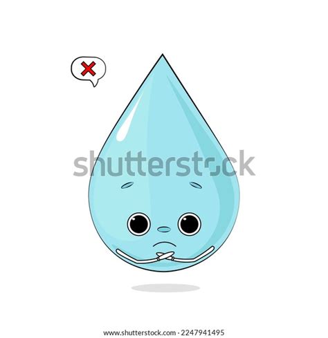 Illustration Cartoon Water Drop Stock Vector (Royalty Free) 2247941495 ...