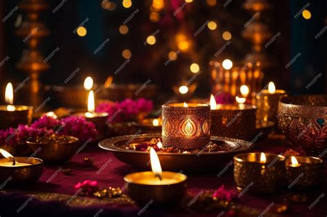 Premium Ai Image 3d Illustration Of Diya Diwali Divali Candles Hindu