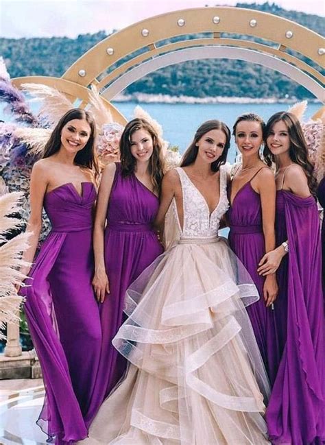 38 Luxurious Purple Bridesmaid Dresses Weddingomania