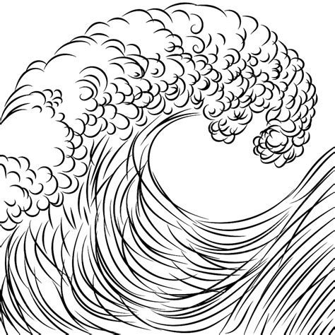 Japanese Style Vector Art Png Wave Japanese Style Vector Illustration