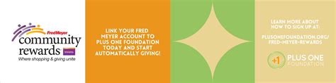 Fred Meyer Rewards — Plus One Foundation