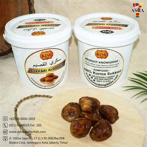 Kurma Sukari Al Qassim Ember 850gr Asba Jaya Berkah