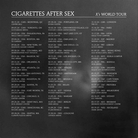 Cigarettes After Sex Announce World Tour Dates New Album — Heres How To Get Presale Code