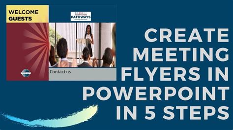 How To Create Toastmasters Meeting Flyers Posters In Power Point In 5