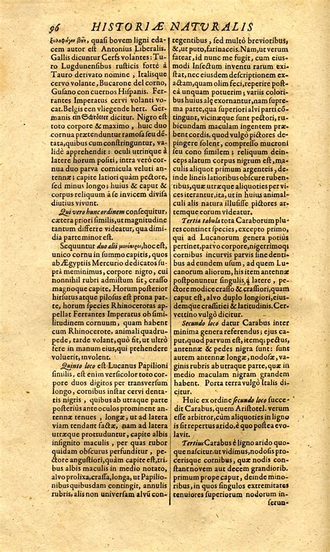 Jonston Jan Historiae Naturalis De Insectis Libri Iii De Serpentibus