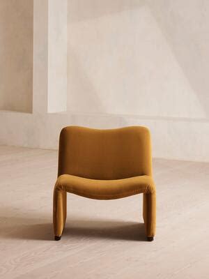 Lovett Armchair Velvet Mustard Us Soho Home