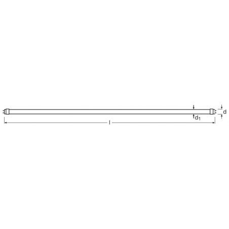 OSRAM 454569 Tubo Fluorescente LED BARATO SubstiTUBE T8 EM Value ST8V