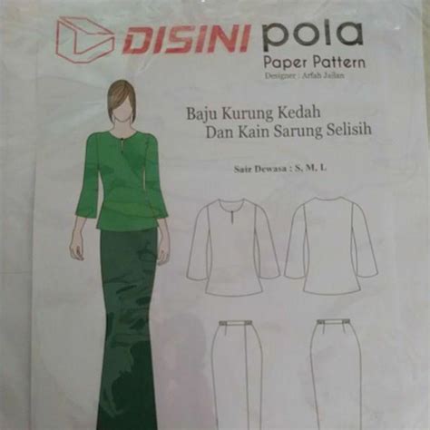 Pola Baju Kurung Kedah Tradisional Baju Kedah Baju Kurung Opah Baju