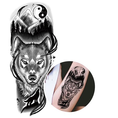 Wolf Temporary Tattoo | Yin Yang Paradise