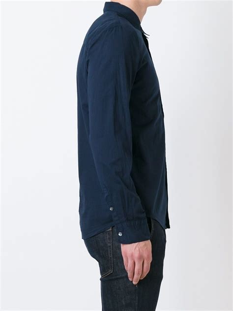 James Perse Classic Shirt Blue Farfetch